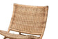Herrara Modern Bohemian Natural Brown Antique Rattan Foldable Lounge Chair FredCo