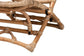 Herrara Modern Bohemian Natural Brown Antique Rattan Foldable Lounge Chair FredCo