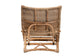 Herrara Modern Bohemian Natural Brown Antique Rattan Foldable Lounge Chair FredCo