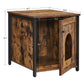 Hidden Litter Box Enclosure Cabinet, Brown and Black FredCo