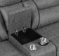 Higgins Four-Piece Upholstered Power Sectional Grey 600370 Coaster FredCo