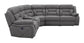 Higgins Four-Piece Upholstered Power Sectional Grey 600370 Coaster FredCo