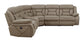 Higgins Four-Piece Upholstered Power Sectional Tan 600380 Coaster FredCo