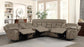 Higgins Four-Piece Upholstered Power Sectional Tan 600380 Coaster FredCo