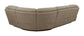 Higgins Four-Piece Upholstered Power Sectional Tan 600380 Coaster FredCo