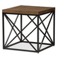 Holden Vintage Industrial Antique Bronze End Table FredCo