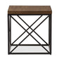 Holden Vintage Industrial Antique Bronze End Table FredCo