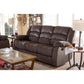 Hollace Modern and Contemporary Taupe Microsuede 3-Seater Recliner FredCo