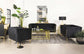 Holly 3-piece Tuxedo Arm Tufted Back Living Room Set Black 508441-S3 Coaster FredCo