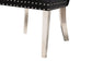 Honora Contemporary Glam and Luxe Black Velvet Fabric and Silver Metal 2-Piece Dining Chair Set FredCo