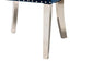 Honora Contemporary Glam and Luxe Navy Blue Velvet Fabric and Silver Metal 2-Piece Dining Chair Set FredCo