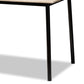 Honore Mid-Century Modern Light Brown Wood Finished Matte Black Frame 5-Piece Dining Set FredCo