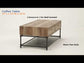 ACME Brantley Coffee Table, Oak & Sandy Black