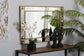 Iara Modern Glam and Luxe Antique Goldleaf Finished Wood Accent Wall Mirror FredCo