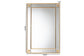 Iara Modern Glam and Luxe Antique Goldleaf Finished Wood Accent Wall Mirror FredCo