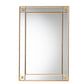 Iara Modern Glam and Luxe Antique Goldleaf Finished Wood Accent Wall Mirror FredCo