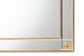 Iara Modern Glam and Luxe Antique Goldleaf Finished Wood Accent Wall Mirror FredCo