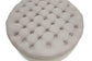 Iglehart Beige Linen Modern Tufted Ottoman FredCo