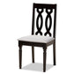 Imogen Modern and Contemporary Grey Fabric Upholstered and Dark Brown Finished Wood 5-Piece Dining Set FredCo