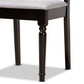 Imogen Modern and Contemporary Grey Fabric Upholstered and Dark Brown Finished Wood 5-Piece Dining Set FredCo