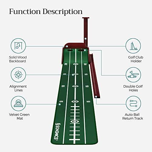 Indoor Golf Putting Mat 9.5'L FredCo