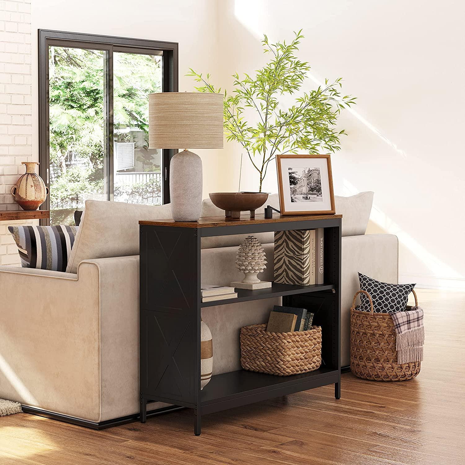 Industrial 3-Tier Console Table, 39 Inch FredCo