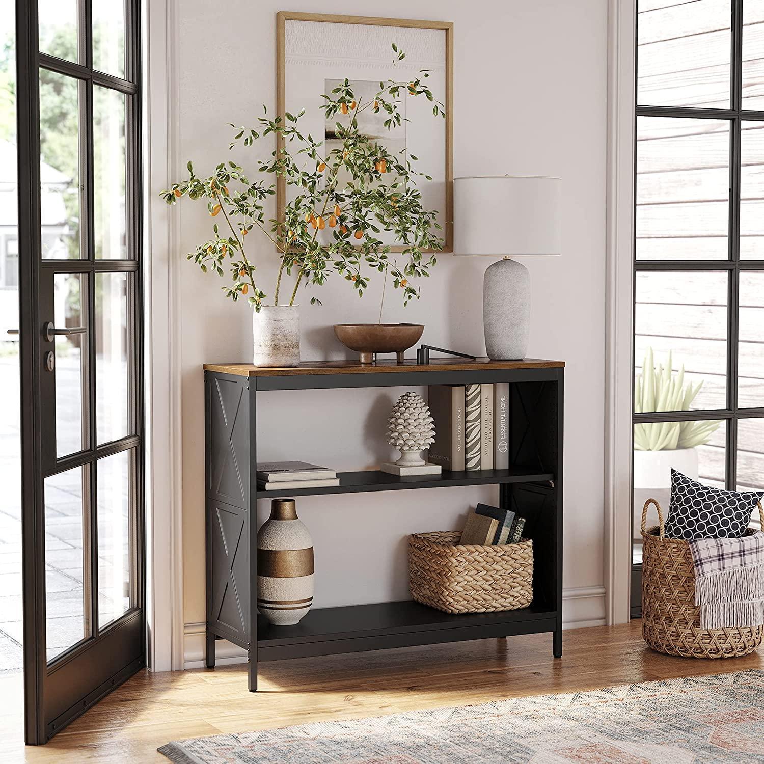 Industrial 3-Tier Console Table, 39 Inch FredCo