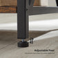 Industrial Brown 3-Layer Metal Frame Side Table FredCo