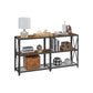 Industrial Brown 3-Tier Sofa Table FredCo
