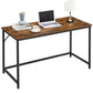 Industrial Brown 55 Inches Writing Desk for Office FredCo