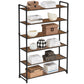 Industrial Brown 6-Tier Freestanding Shelving Unit for Storage FredCo