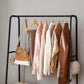 Industrial Brown & Black Clothes Rack with Shelves FredCo