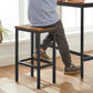 Industrial Brown Bar Table with 2 Stools FredCo