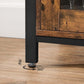 Industrial Brown Buffet Table with Cabinet FredCo