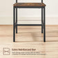 Industrial Brown Dining Chairs Sets with Backrest FredCo