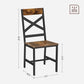 Industrial Brown Dining Chairs Sets with Backrest FredCo