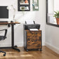 Industrial Brown File Cabinet with 2 Drawers FredCo