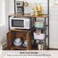 Industrial Brown Kitchen Baker's Rack with Cabinet FredCo