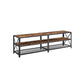 Industrial Brown Large TV Console Entertainment Center FredCo
