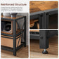 Industrial Brown Large TV Console Entertainment Center FredCo