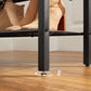 Industrial Brown Shoe Storage Rack with Drawers FredCo