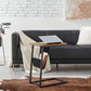 Industrial Brown Side Table with Magazine Holder FredCo