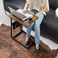 Industrial Brown Side Table with Magazine Holder FredCo