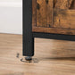 Industrial Brown Sideboard with Cabinet for Kitchen FredCo
