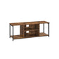 Industrial Brown TV Console Unit with Shelving FredCo