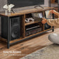 Industrial Brown TV Stand with Shelving FredCo