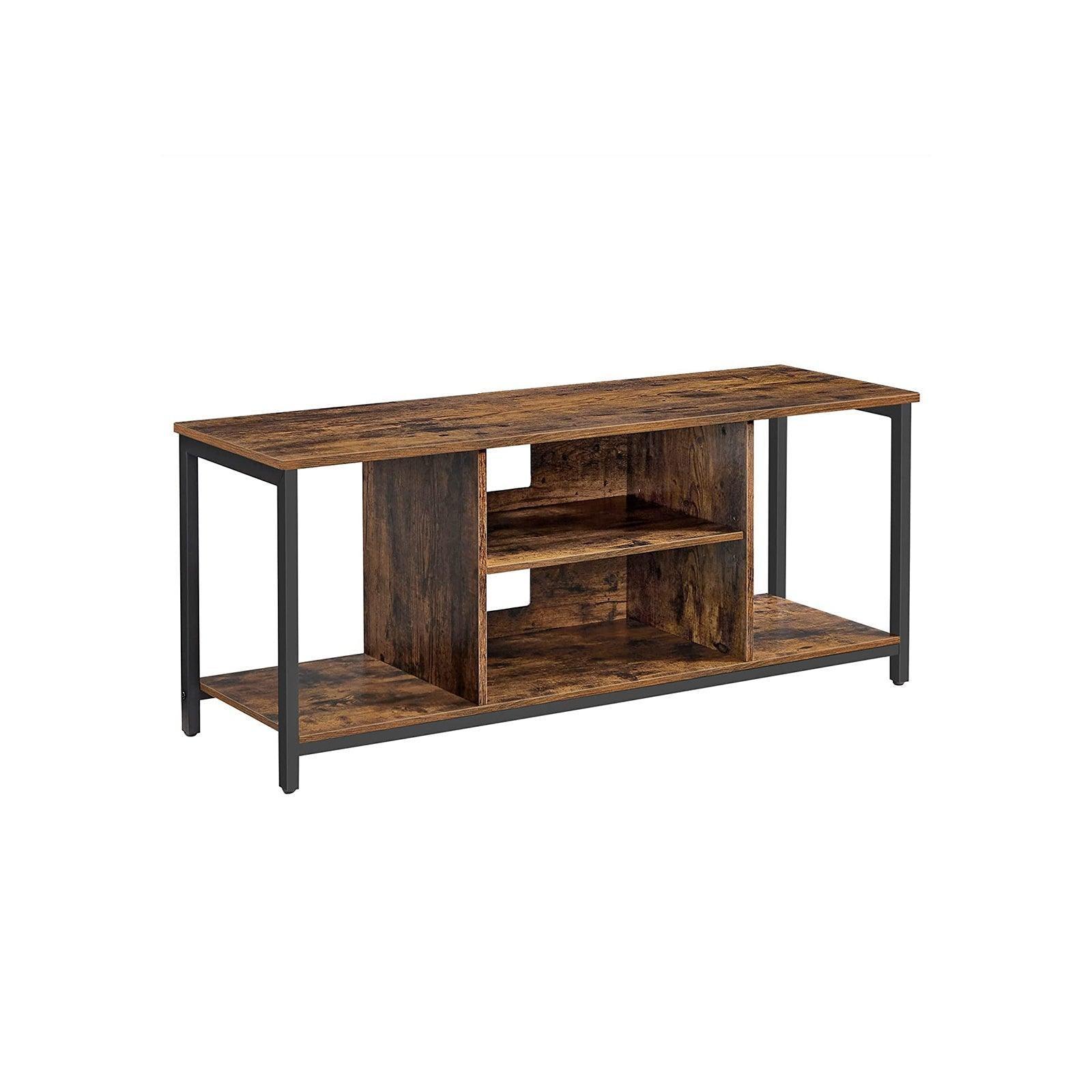 Industrial Brown TV Stand with Shelving FredCo