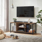Industrial Brown TV Stand with Shelving FredCo