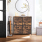Industrial Dresser Storage Tower Brown 8 Drawer FredCo