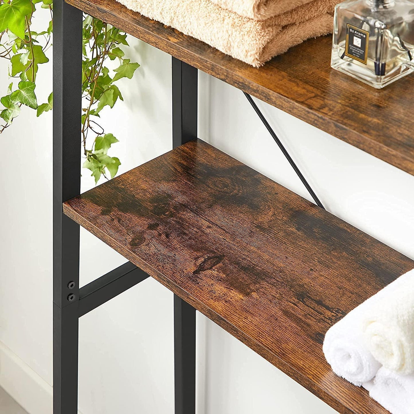 Industrial Over-the-toilet Storage Rack with 3 Shelves FredCo